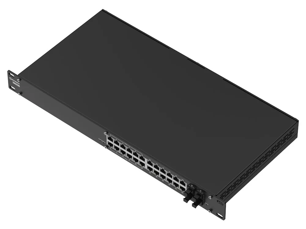 Teltonika SWM280 manažovaný switch, 24x GbE (12x PoE+), 4x SFP, L2+, 19" rack
