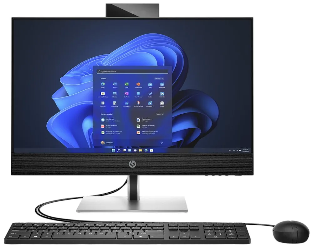 HP ProOne 440 G9 - Vše v jednom Core i5 i5-14500T / až 4.8 GHz - RAM 16 GB - SSD 512 GB - NVMe - UHD Graphics 770 - Gigabit Ethernet, IEEE 802.11ax (Wi-Fi 6E), Bluetooth 5.3 - Win 11 Pro - monitor: LED 23.8" 1920 x 1080 (Full HD) @ 60 Hz - černý konektor