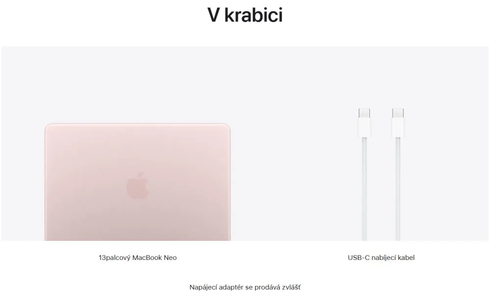MacBook Neo 13" A18P 6C CPU/5C GPU/8G/256/CZ/BLS