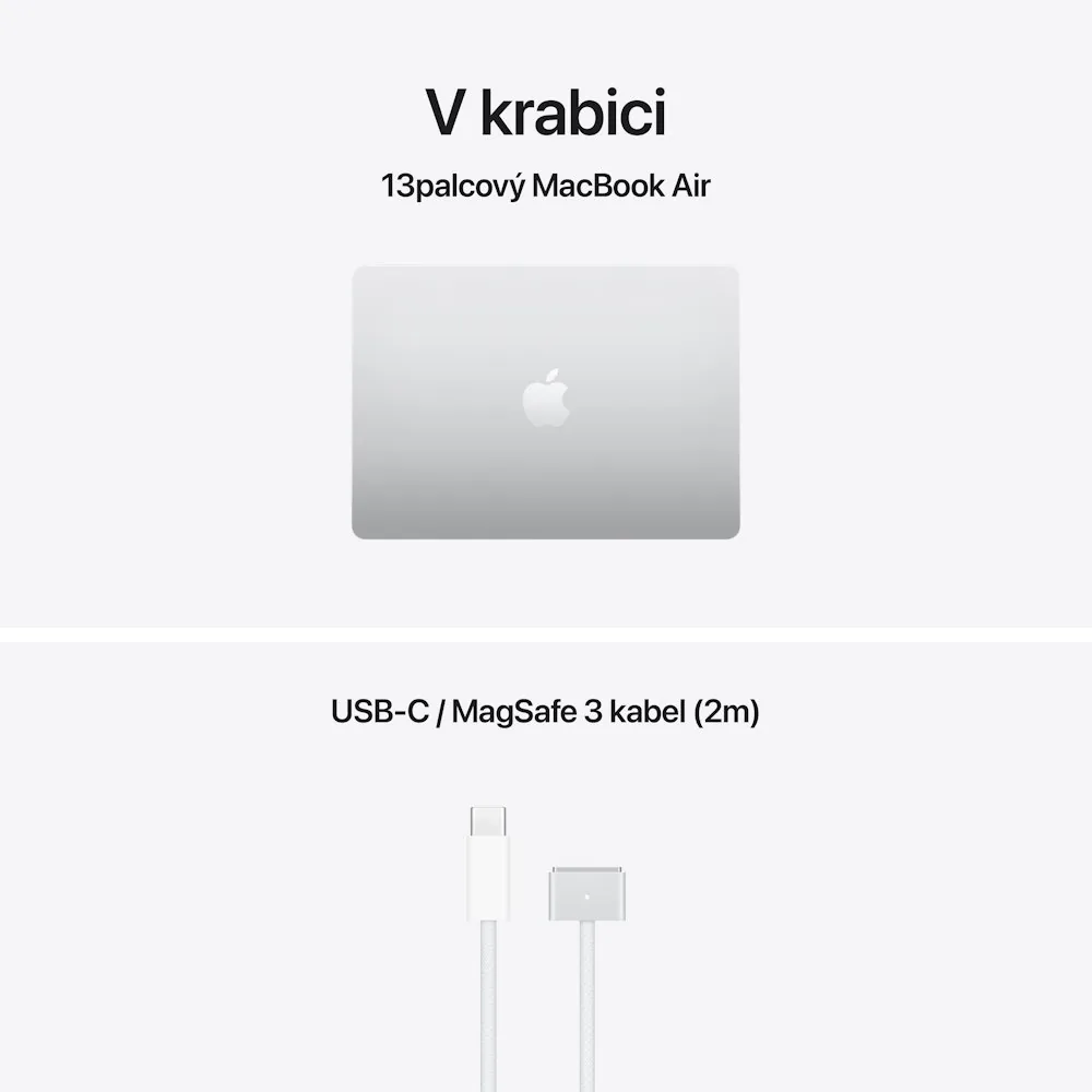 Apple MacBook Air 13"/M5/13,6"/2560x1664/16GB/512GB/M5/Tahoe/Silver/1R