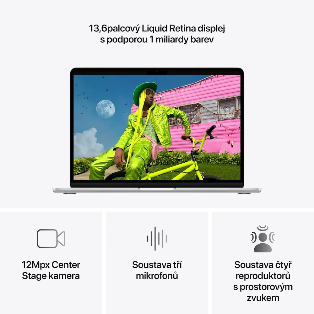 Apple MacBook Air 13"/M5/13,6"/2560x1664/16GB/512GB/M5/Tahoe/Silver/1R