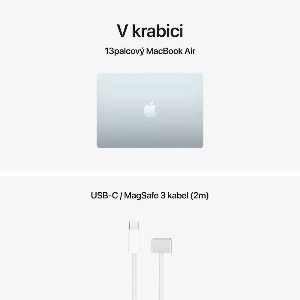 Apple MacBook Air 13"/M5/13,6"/2560x1664/16GB/512GB/M5/Tahoe/Sky Blue/1R