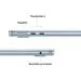 Apple MacBook Air 13"/M5/13,6"/2560x1664/16GB/512GB/M5/Tahoe/Sky Blue/1R