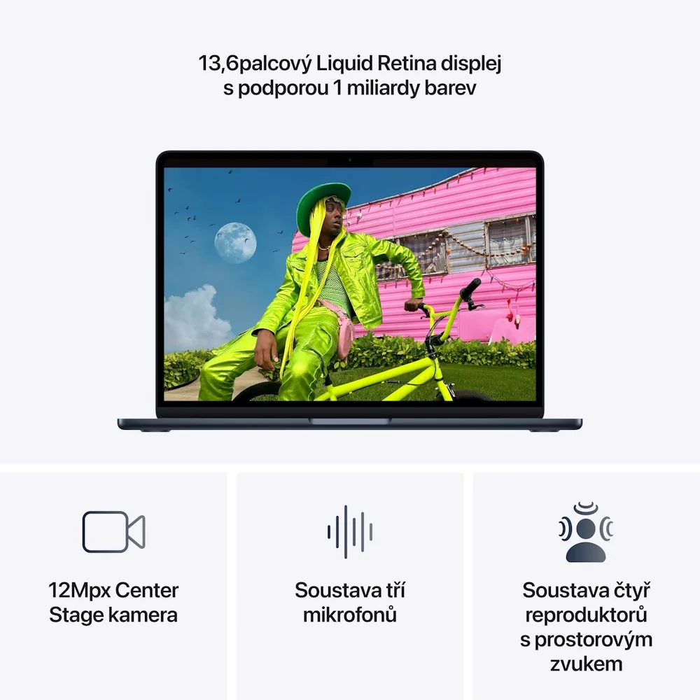 Apple MacBook Air 13"/M5/13,6"/2560x1664/24GB/1TB/M5/Tahoe/Midnight/1R