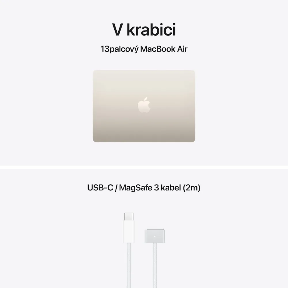 Apple MacBook Air 13"/M5/13,6"/2560x1664/24GB/1TB/M5/Tahoe/Starlight/1R