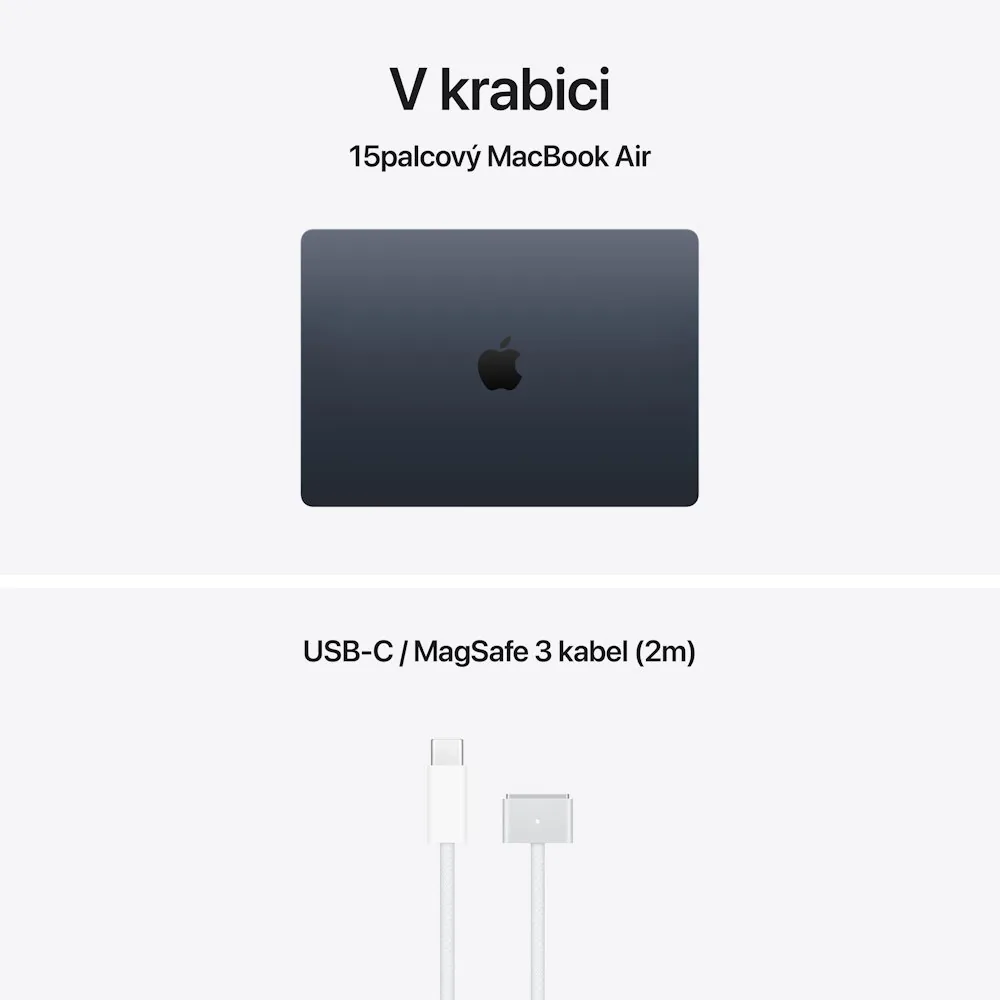Apple MacBook Air 15"/M5/15,3"/2880x1864/16GB/1TB/M5/Tahoe/Midnight/1R