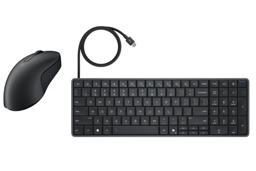 HP EliteBoard G1a Next Gen AI PC - AI PC, Copilot+ PC - klávesnice PC Ryzen AI 5 PRO 340 / až 4.8 GHz - RAM 16 GB - SSD 512 GB - NVMe - Radeon 840M - IEEE 802.11ax (Wi-Fi 6), IEEE 802.11be (Wi-Fi 7), Bluetooth 6.0 - Win 11 Pro - monitor: žádný - klávesnic