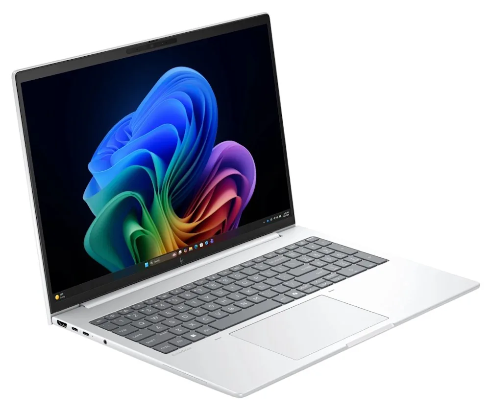 HP EliteBook 8 G2a Notebook Next Gen AI - Copilot+ PC - Design pantu 169 stupňů - AMD Ryzen AI 5 - 435 / až 4.5 GHz - Win 11 Pro - Radeon 840M - 16 GB RAM - 512 GB SSD NVMe - 16" IPS dotyková obrazovka 1920 x 1200 - Wi-Fi 7, Bluetooth 6.0 - hladký stříbrn