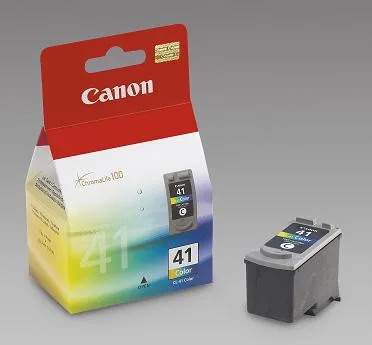 Canon CL-41 - 12 ml - Vysoká výtěžnost - barva (azurová, purpurová, žlutá) - originální - inkoustová cartridge - pro PIXMA iP1800, iP1900, iP2500, iP2600, MP140, MP190, MP210, MP220, MP470, MX300, MX310