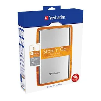 VERBATIM HDD Store 'n' Go 1TB Externí 2,5" USB 3.0 stříbrný