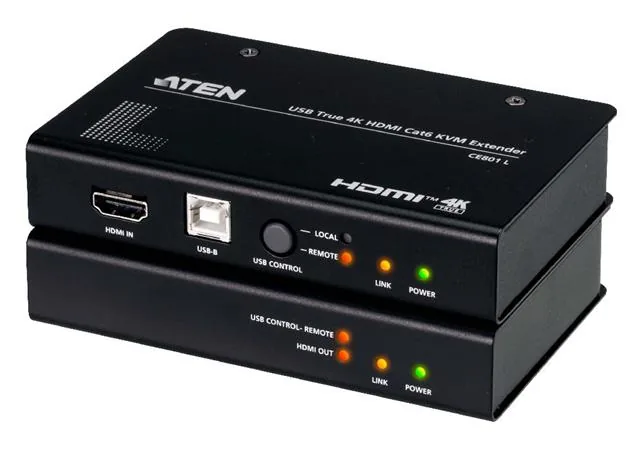 ATEN CE801 USB True 4K HDMI Cat 6 KVM Extender (4K @ 70 m / FHD @ 100 m)
