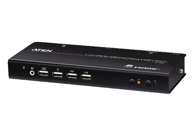 ATEN CS742H 2portový USB 4K HDMI KVMP přepínač s duálním displejem (kabely v ceně)