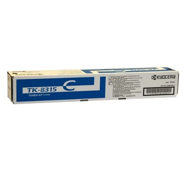 Originální toner, Kyocera, Kyocera Mita TASKalfa 2550CI, cyan, TK8315C, 6000 str.