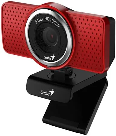 Genius ECam 8000 Full HD Webkamera, červená