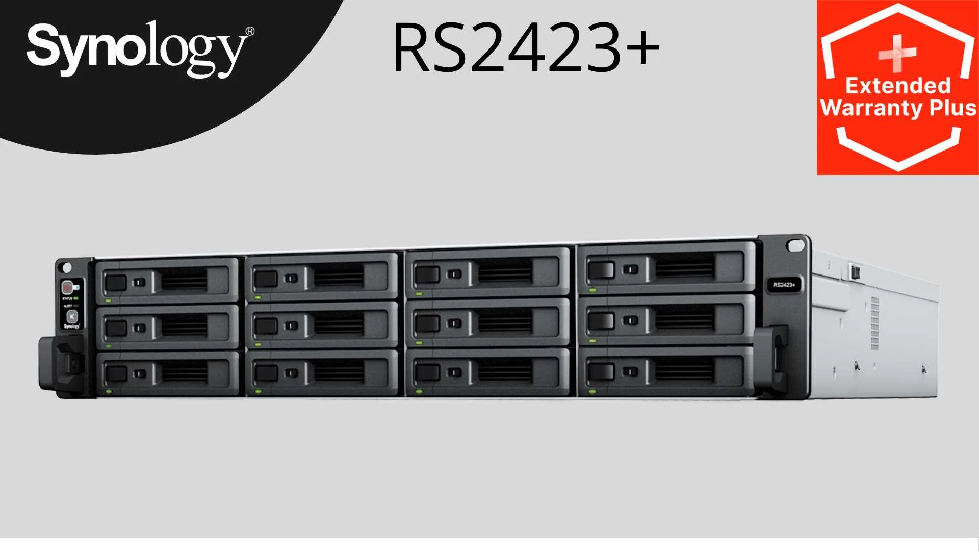 Synology RS2423RP+II RackStation (4C Ryzen V1780B 3,35-3,6GHz 8GBRAM 12xSATA 2xUSB3.2 1xminiSAS 2xGbE 1x10GbE 1xPCIe RP)