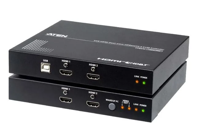 ATEN USB HDMI Dual View HDBaseT 2.0 KVM Extender