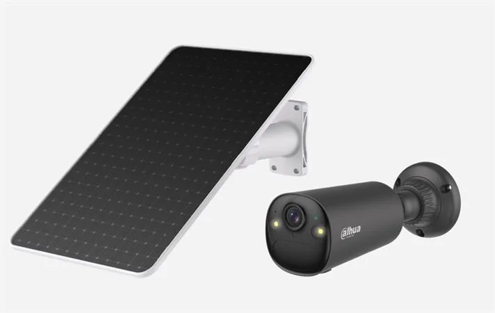 DAHUA IP kamera KIT BF4CA-4G Bullet 4G 4Mpix objektiv 2,1mm H.265 krytí IP66 IR až 20m + 8W solární panel (černý)