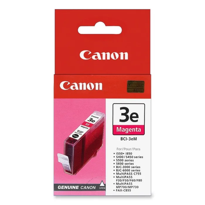 Canon BCI-3EM - 13 ml - purpurová - originální - inkoustový zásobník - pro BJC-6200; i550, 6500, 850; S400, 500, 520, 530, 630, 6300, 750; SmartBase MPC400, MPC600