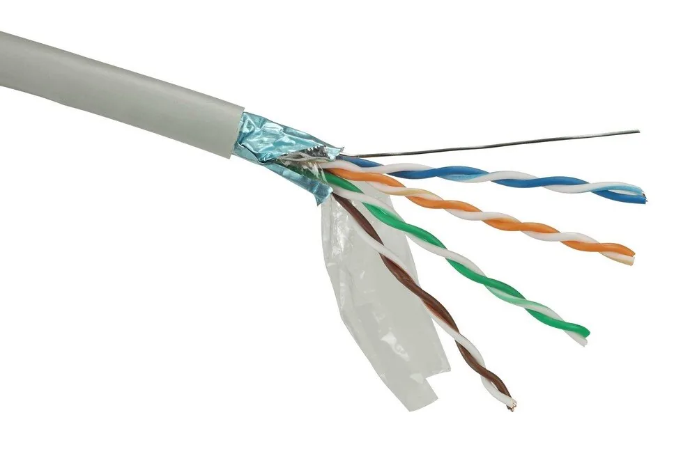 Kabel licna Solarix CAT5E FTP PVC šedý 305m/box SXKL-5E-FTP-PVC