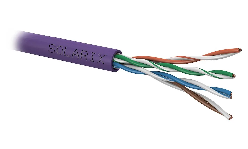 Instalační kabel Solarix CAT5E UTP LSOH Dca-s1,d2,a1 305m/box SXKD-5E-UTP-LSOH