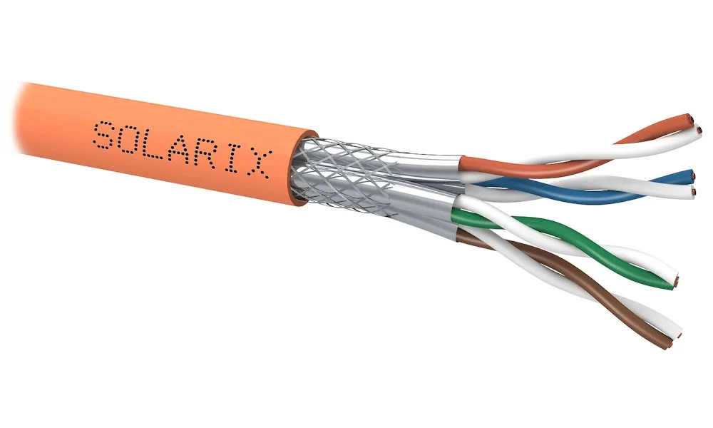 Instalační kabel Solarix CAT7 SSTP LSOH Cca-s1,d1,a1 500m/cívka SXKD-7-SSTP-LSOH