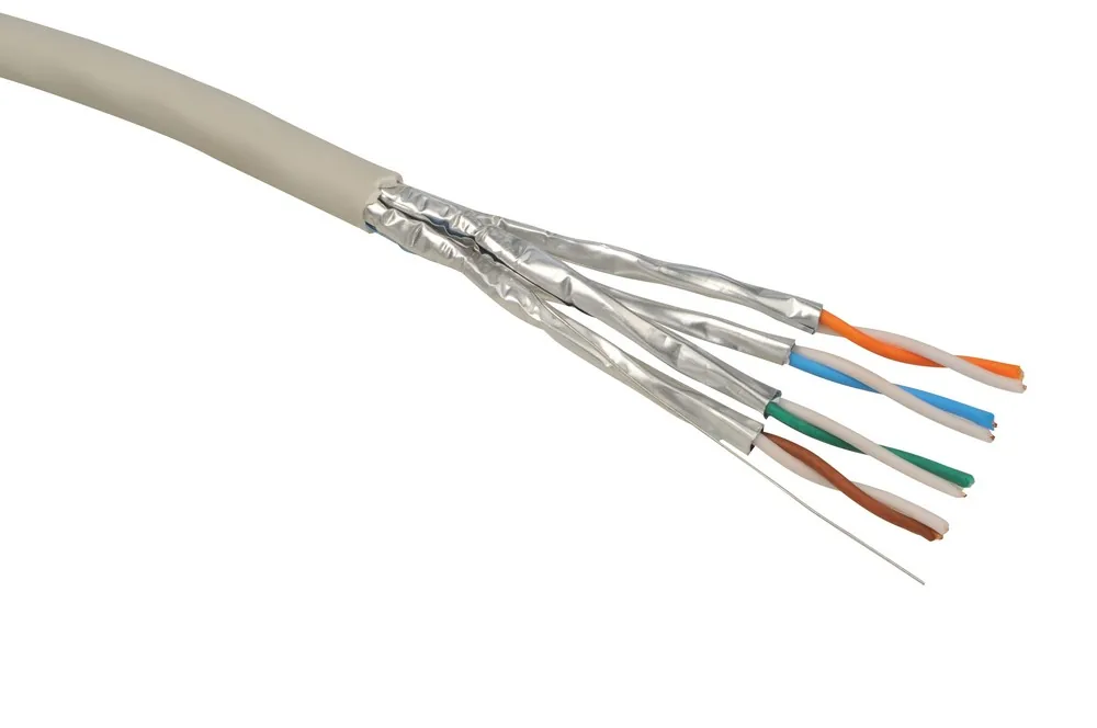 Instalační kabel Solarix CAT6A STP LSOH Dca-s1,d2,a1 500m/cívka SXKD-6A-STP-LSOH