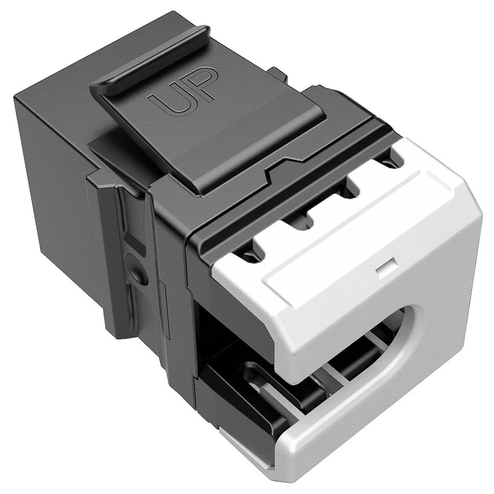 Solarix Rychlozařezávací keystone CAT6 UTP RJ45 černý pro kleště SXKJ-NA-BU SXKJ-6-UTP-BK-NA