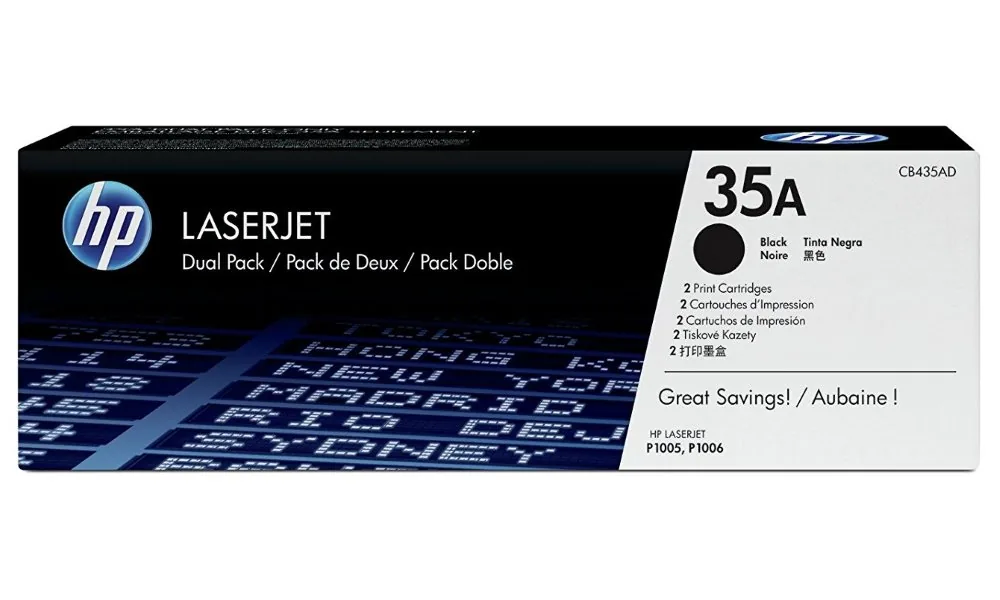 Tonerová cartridge HP LaserJet P1005, 1006, black, CB435AD, 2x1500s, dual pack, O