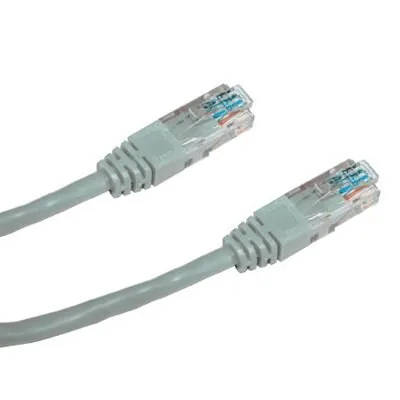 DATACOM Křížený UTP patch kabel 7m Cat5e šedý