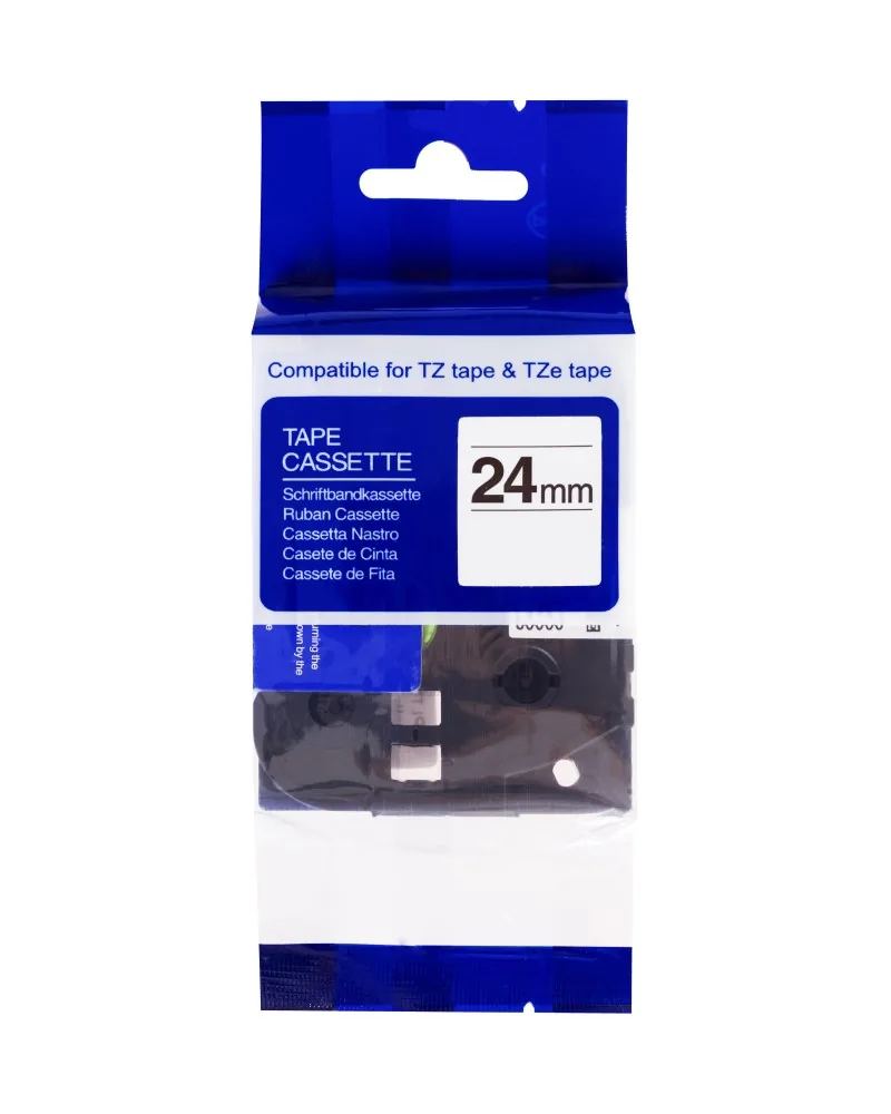 PRINTLINE kompatibilní páska s Brother TZE-651, TZ-651, 24mm, černý tisk žlutý podklad