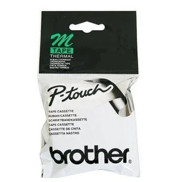 Brother M-K231BZ - Černá na bílé - Role (1,2 cm x 8 m) 1 kazeta/y páska nálepek - pro P-Touch PT-55, PT-65, PT-75, PT-80, PT-85, PT-90, PT-BB4