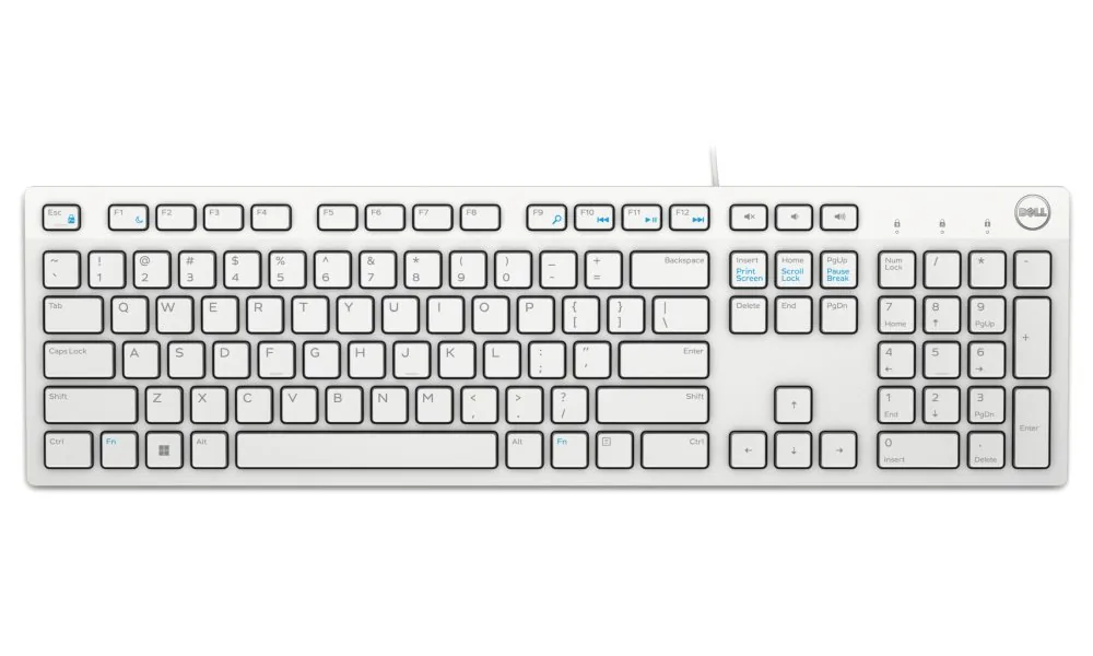 Dell KB216 - Klávesnice - USB - QWERTY - US mezinárodní - bílá