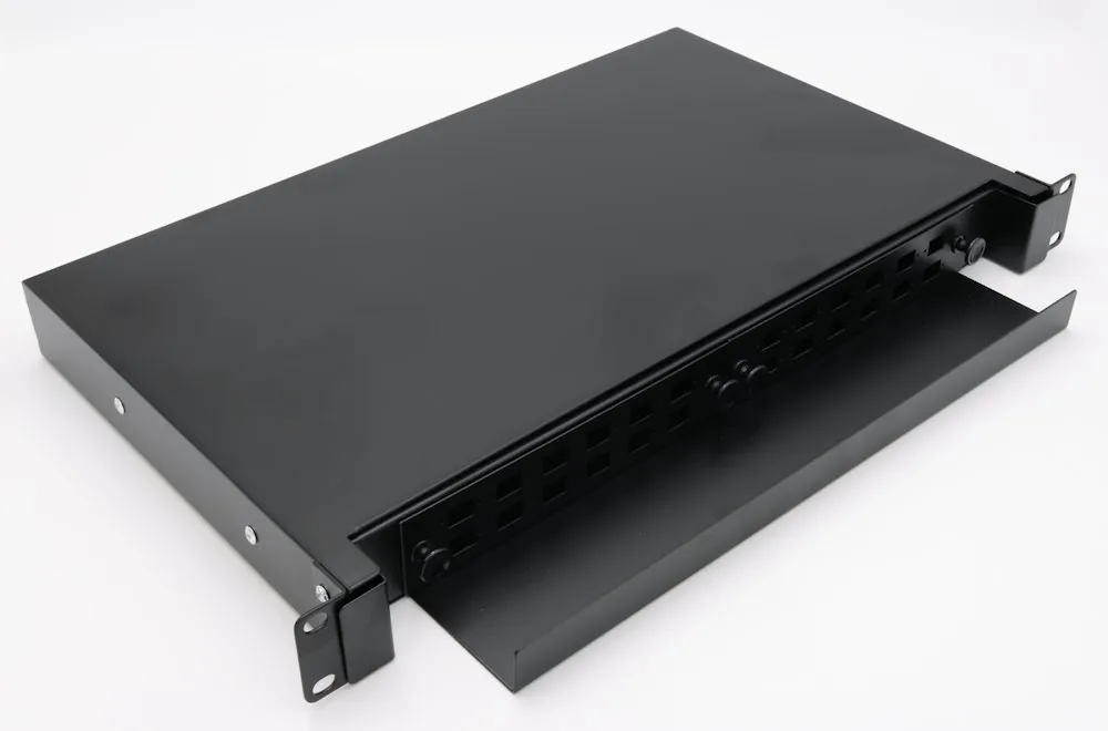 XtendLan 19" optický rozvaděč, 24x SC simplex 24x LC duplex, 2*kazeta pro 12svárů,výsuvný