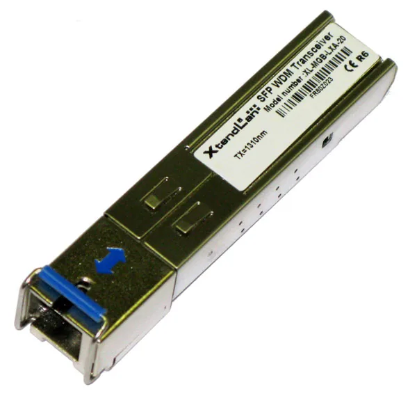 XtendLan SFP, SC, 1000Base-LX, 20km, WDM, TX1550 RX1310, SM, průmyslový -40 až +85 st.C, DDM