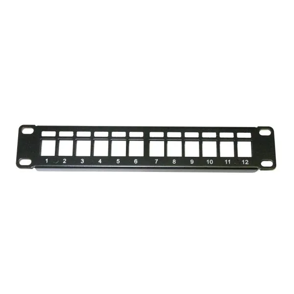 10" modulární patch panel XtendLan 12port, černý