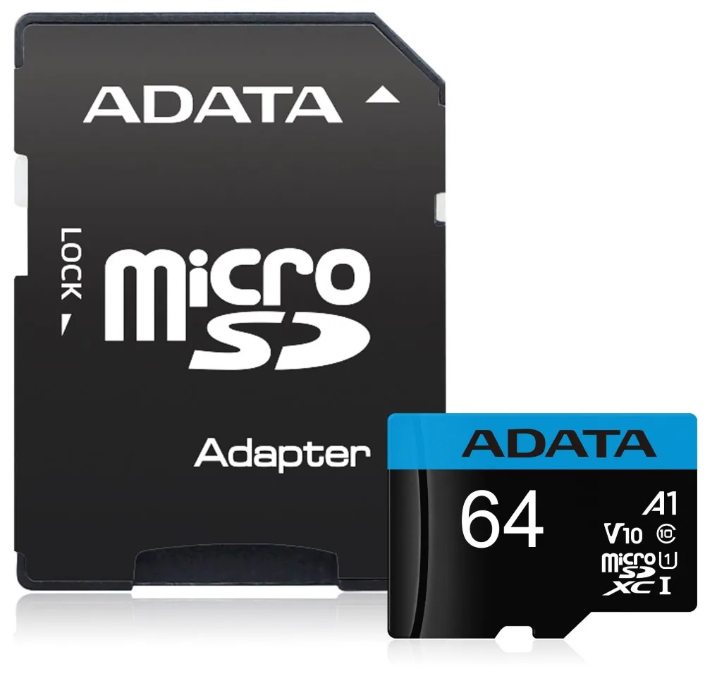 Adata/micro SDXC/64GB/UHS-I U1 / Class 10/+ Adaptér
