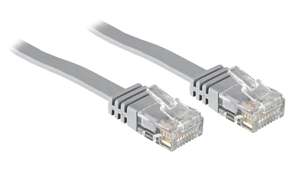 SOLARIX patch kabel plochý CAT6 UTP LSOH 5m šedý