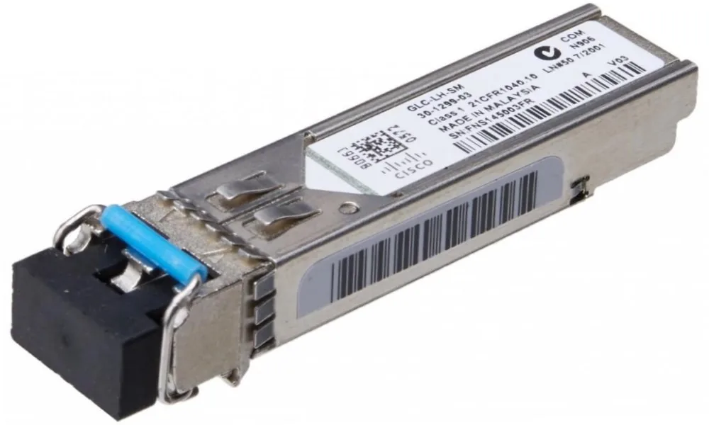 Cisco - Transceiver modul SFP (mini-GBIC) - 1GbE - 1000Base-LX, 1000Base-LH - jednoduchý režim LC/PC - až 10 km - 1310 nm - pro Cisco 38XX, 39XX, 4451, 892; 250 Series; Catalyst 29XX, 3650, ESS9300; ME 3600; UCS 62XX