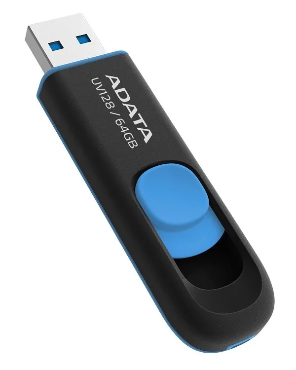 ADATA UV128/64GB/USB 3.2/USB-A/Modrá