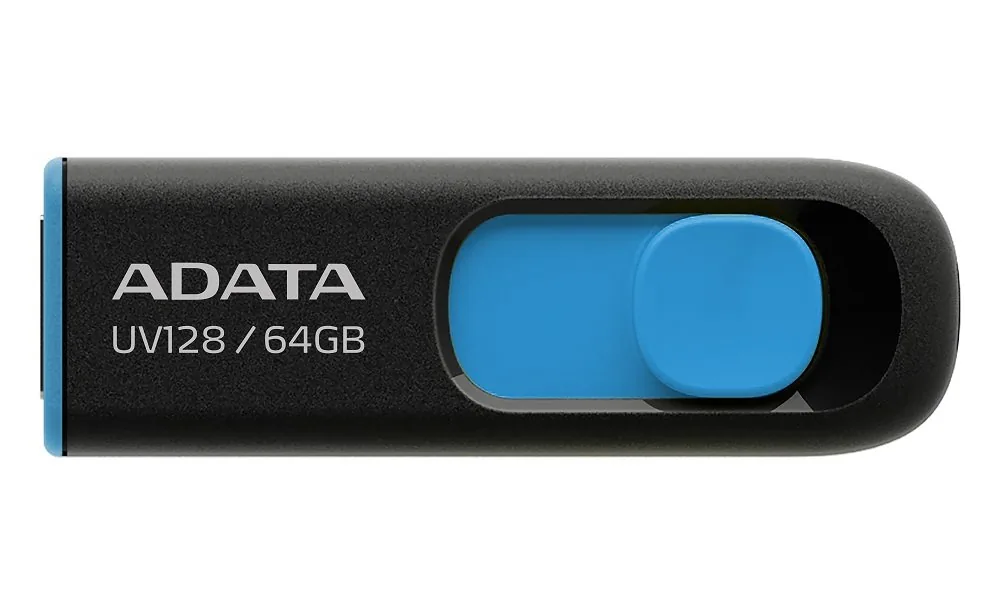 ADATA UV128/64GB/USB 3.2/USB-A/Modrá