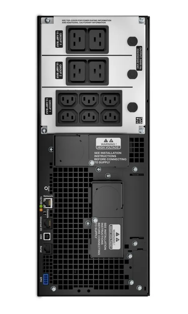 APC Smart-UPS SRT 6000VA - UPS - AC 230 V - 6000 watt - 6000 VA - Ethernet 10/100, USB - výstupní konektory: 13 - černá - pro P/N: SRT1500RMXLI-NC, SRT1500XLI