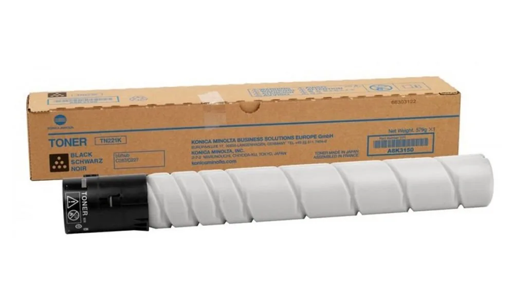 Konica Minolta originální toner TN221K, black, 24000str., A8K3150, Konica Minolta Bizhub C