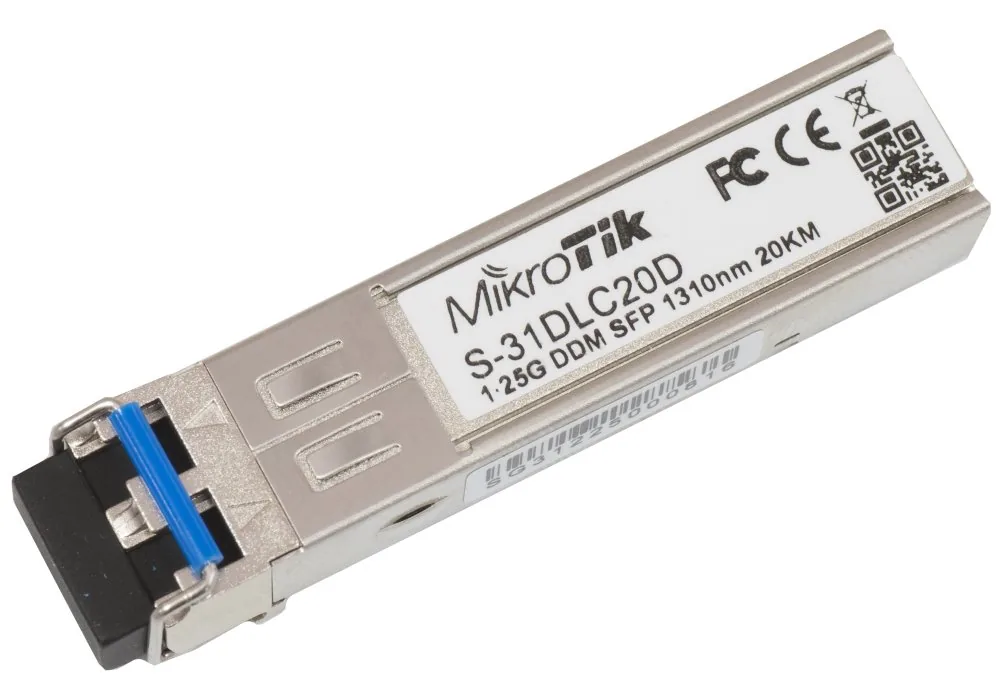 MikroTik SFP modul S-31DLC20D, SM, 20km, 1.25G, 2x LC