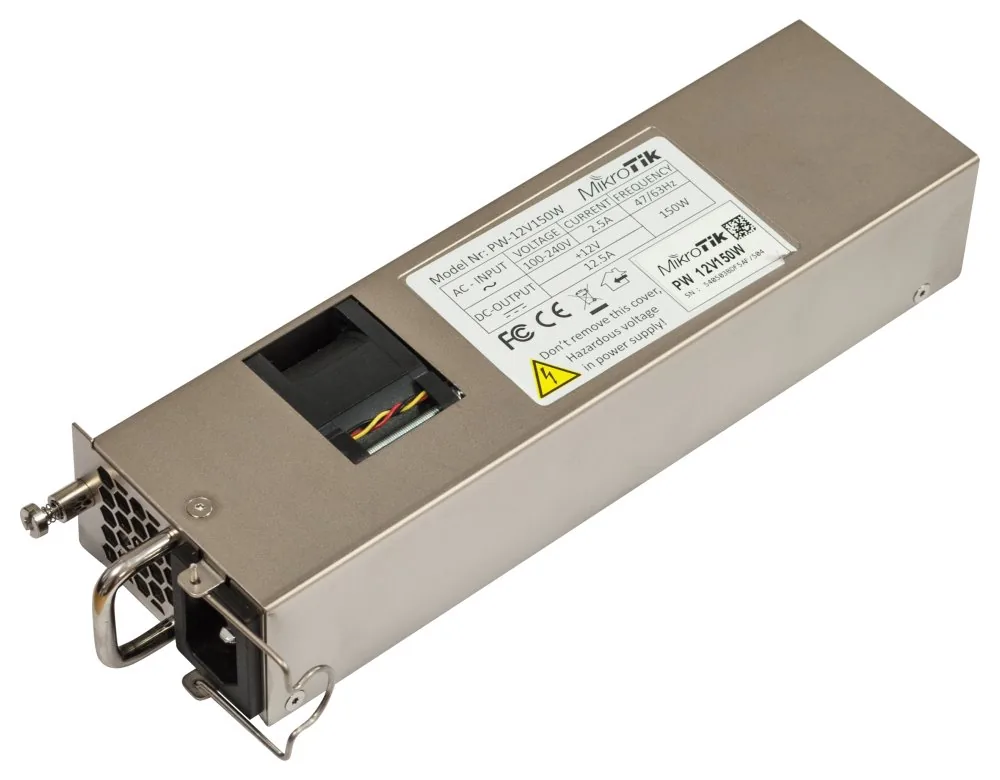 MikroTik 12POW150 napájecí zdroj pro CCR1072/2216 a CRS518