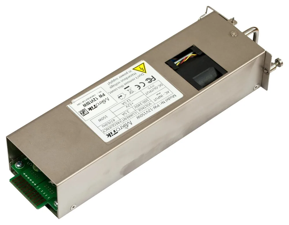 MikroTik 12POW150 napájecí zdroj pro CCR1072/2216 a CRS518