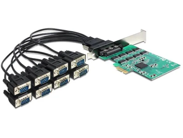 Delock PCI Express Card > 8 x Serial RS-232 - Sériový adaptér - PCIe - RS-232 x 8