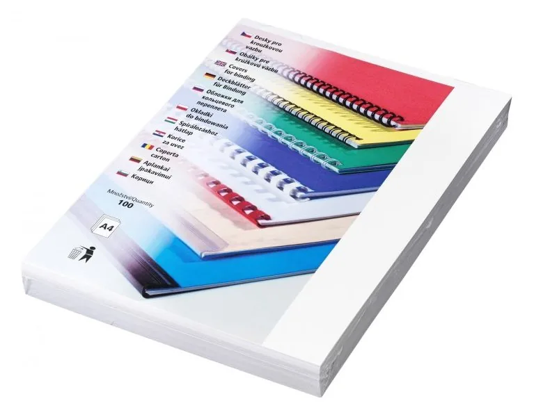 Kartonové desky Chromo A4, 250g, bílá