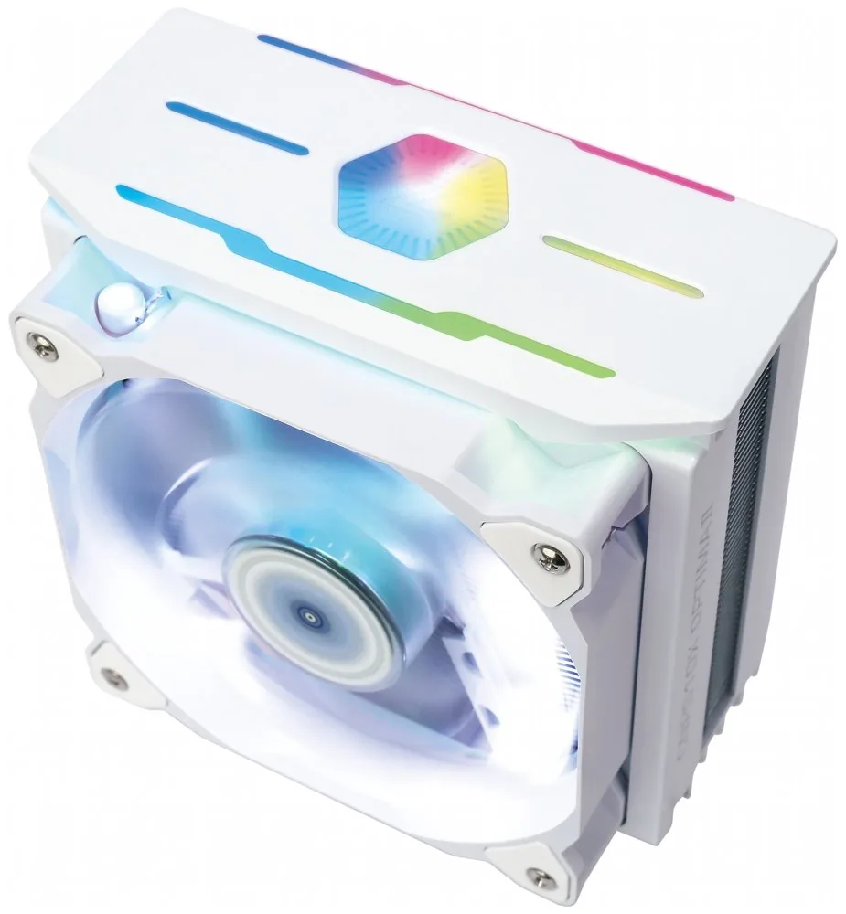 Zalman chladič CPU CNPS10X OPTIMA II 120mm RGB ventilátor heatpipe PWM výška 160mm pro AMD i Intel bílý