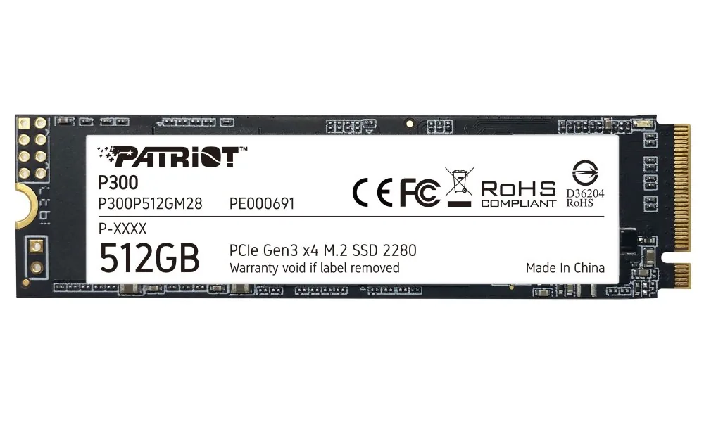 PATRIOT P300/512GB/SSD/M.2 NVMe/5R
