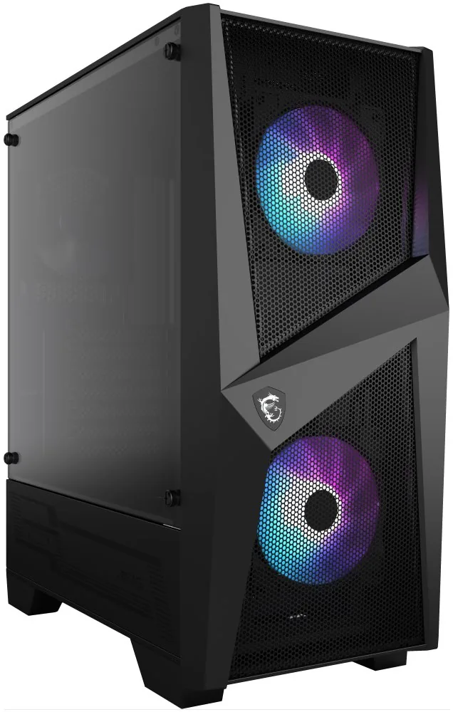 MSI MAG FORGE 100R/Midi Tower/Transpar./Černá